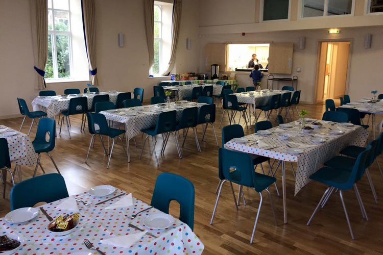 village hall folding tables and chairs